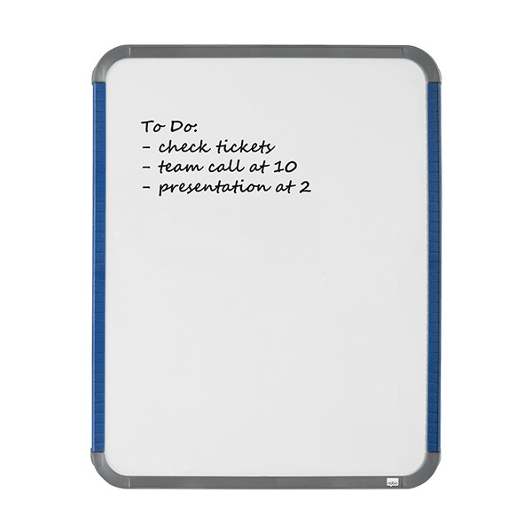 Nobo slimline tableau blanc magnétique en acier laqué 36 x 28 cm - blanc 247142 - 2