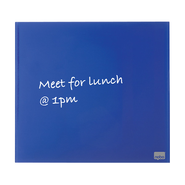 Nobo tableau en verre magnétique (45 x 45 cm) - bleu 247160 - 2