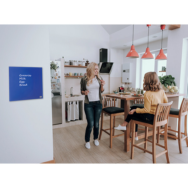 Nobo tableau en verre magnétique (45 x 45 cm) - bleu 247160 - 5