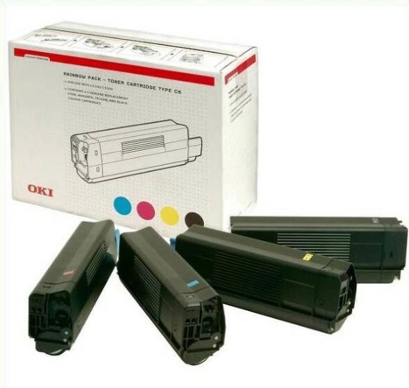 OKI 42403002 kit toner arc-en-ciel N/C/M/J (d'origine) 035779 - 1