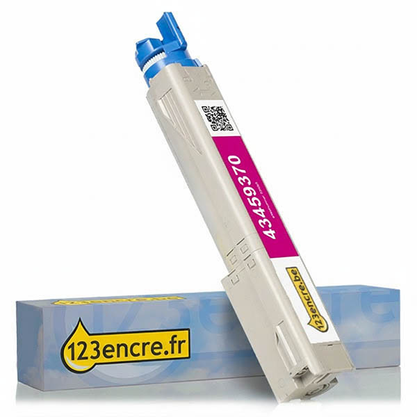 OKI 43459370 toner (marque 123encre) - magenta 036065 - 1