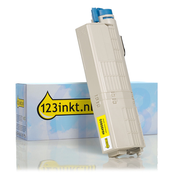 OKI 46490605 toner haute capacité (marque 123encre) - jaune 036163 - 1