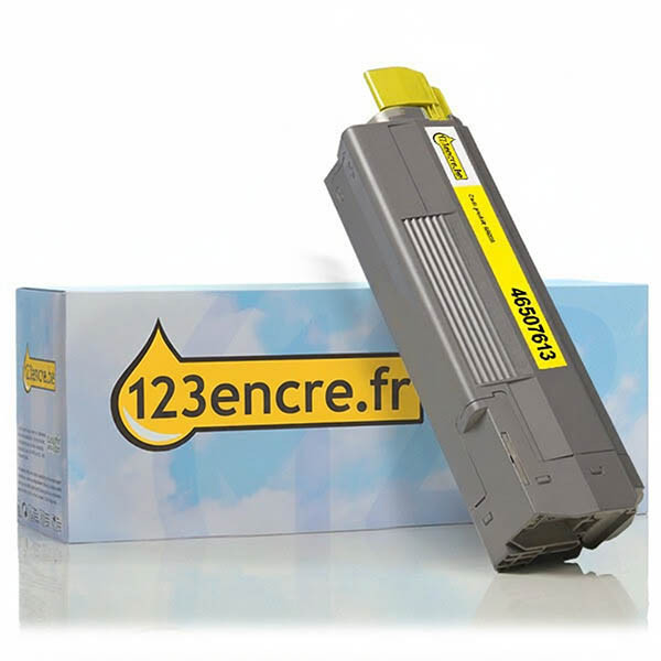 OKI 46507613 toner (marque 123encre) - jaune 036223 - 1