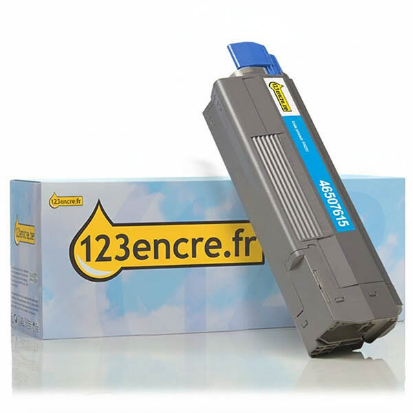 OKI 46507615 toner (marque 123encre) - cyan 036219 - 1