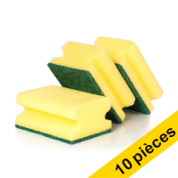 Offre: 10x 123schoon éponge à récurer avec poignée 9 x 7 x 4,5 cm (3 pièces) SDR06160