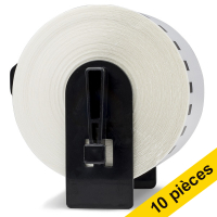 Offre: 10x marque 123encre remplace Brother DK-44205 rouleau de papier amovible  - blanc 650536