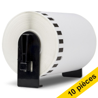 Offre: 10x marque 123encre remplace Brother DK-22243 rouleau de papier continu  - blanc 650557
