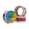 Offre: 3x 123encre ruban d'avertissement 'Fragile' 50 mm x 66 m (3 rouleaux) - blanc 301984 - 1