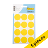 Offre: 5x 123encre pastilles de marquage Ø 32 mm - jaune (240 étiquettes) 301524 - 1