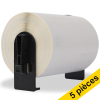 Offre: 5x marque 123encre remplace Brother DK-11240 rouleau d'étiquettes pour code-barres  - blanc 650656 - 1