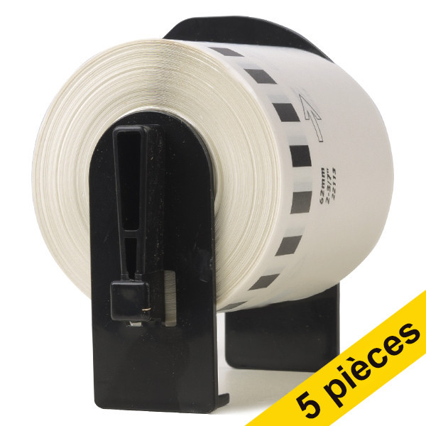 Offre: 5x marque 123encre remplace Brother DK-22113 rouleau de film continu  - transparent 650652 - 1