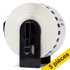 Offre: 5x marque 123encre remplace Brother DK-22225 rouleau de papier continu  - blanc 650622 - 1