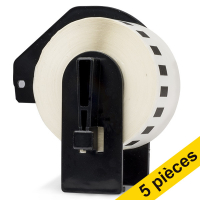 Offre: 5x marque 123encre remplace Brother DK-22211 rouleau de film continu  - blanc 650628