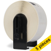 Offre: 5x marque 123encre remplace Brother DK-22214 ruban de papier continu  - blanc 650530 - 1