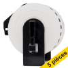 Offre: 5x marque 123encre remplace Brother DK-N55224 ruban continu de papier non adhésif  - blanc 650546 - 1