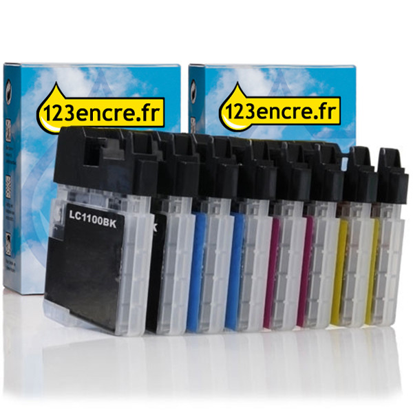 Offre: Marque 123encre remplace 2x Brother série LC-1100 125935 - 1