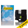 Offre: Marque 123encre remplace 5x Brother HSe-221 ruban thermorétractable 9 mm  - noir sur blanc