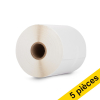 Offre: Marque 123encre remplace 5x Brother RD-S01E2 étiquette linerless thermique 102 mm 650650 - 1