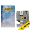 Offre: Marque 123encre remplace 5x Brother TZe-211 cassette à ruban 6 mm  - noir sur blanc 650527 - 1