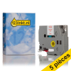 Offre: Marque 123encre remplace 5x Brother TZe-222 ruban 9 mm  - rouge sur blanc 650693 - 1