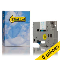 Offre: Marque 123encre remplace 5x Brother TZe-223 ruban 9 mm  - bleu sur blanc