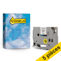 Offre: Marque 123encre remplace 5x Brother TZe-231S2 ruban 12 mm  - noir sur blanc