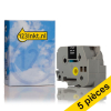 Offre: Marque 123encre remplace 5x Brother TZe-365 ruban 36 mm  - blanc sur noir 650700 - 1