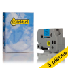 Offre: Marque 123encre remplace 5x Brother TZe-551 ruban 24 mm  - noir sur bleu 650671 - 1