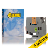 Offre: Marque 123encre remplace 5x Brother TZe-B31 ruban 12 mm  - noir sur orange fluo 650674 - 1