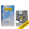 Offre: Marque 123encre remplace 5x Brother TZe-FA3 ruban textile 12 mm  - bleu sur blanc 650644 - 1