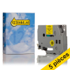 Offre: Marque 123encre remplace 5x Brother TZe-S631 ruban à forte adhérence 12 mm  - noir sur jaune 650658 - 1