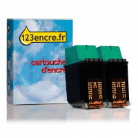 Offre: marque 123encre remplace 2 x HP 25 cartouche d'encre couleur 030012