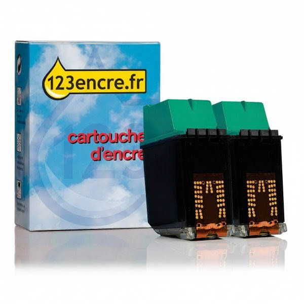 Offre: marque 123encre remplace 2 x HP 25 cartouche d'encre couleur 030012 - 2