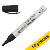 Offre : 10x 123encre marqueur peinture à encre brillante (1 - 3 mm ogive) - noir 300856 - 1