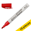 Offre : 10x 123encre marqueur peinture à encre brillante (1 - 3 mm ogive) - rouge 300857 - 1
