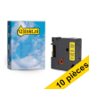 Offre : 10x Dymo S0718290/18054 IND Rhino ruban thermorétractable 9 mm (marque 123encre) - noir sur jaune 650861 - 1