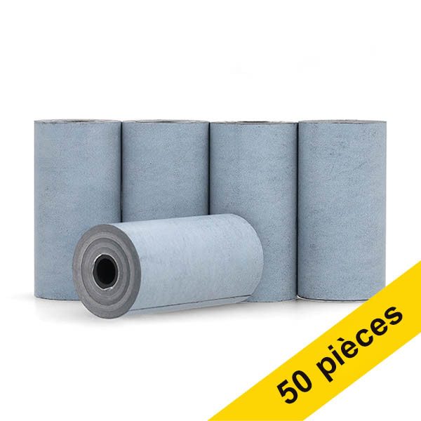 Offre : 123encre Blue4es rouleau de caisse thermique 57 x 30 x 12 mm 48 g/m² (50 pièces) 303645 - 1