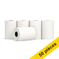 Offre : 123encre rouleau de caisse enregistreuse 57x40x12 thermo 48 grammes (50 pièces) - blanc 303624