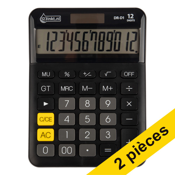 Offre : 2x 123encre DR-P1 calculatrice de poche 340022 - 1
