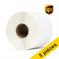 Offre : 5x 123encre LW650XL PRO étiquettes d'expédition UPS extra larges (104 x 159 mm) 653146