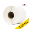 Offre : 5x 123encre LW650XL PRO S0904980 étiquettes d'expédition FedEx extra larges 653266 - 1