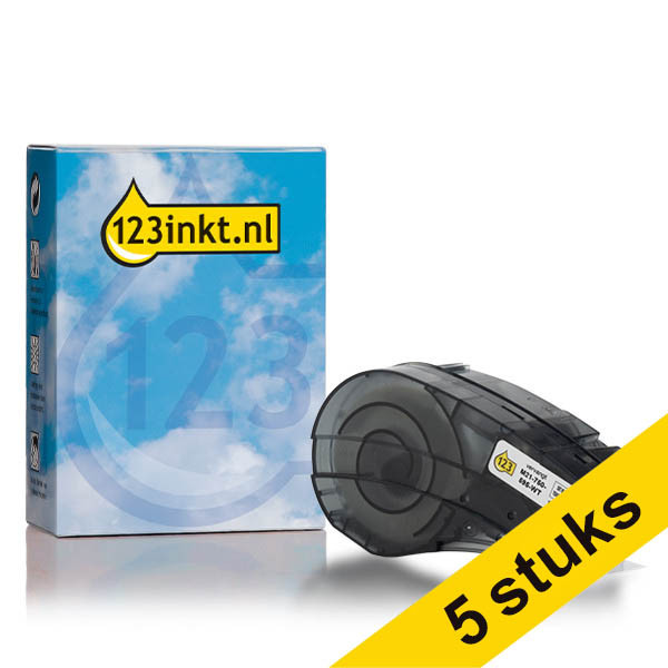 Offre : 5x 123encre remplace Brady M21-750-595-WT ruban vinyle 19,1 mm x 6,40 m - noir sur blanc 650830 - 1