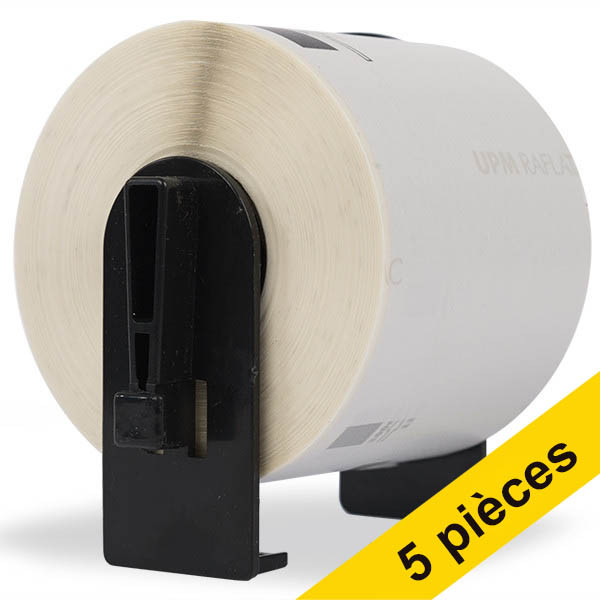 Offre : 5x Marque 123encre remplace Brother DK-11209 étiquettes d’adresse de petite taille 653063 - 1