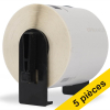 Offre : 5x Marque 123encre remplace Brother DK-22205 rouleau de papier continu 653067 - 1