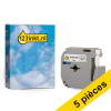Offre : 5x Marque 123encre remplace Brother M-K221SBZ ruban non laminé 9 mm - noir sur blanc 653073 - 1