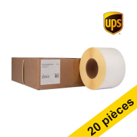 Offre : 5x Marque 123encre remplace Zebra Z-Perform 1000D étiquettes d'expédition UPS (3006306-T) 100 x 150 mm (4 rouleaux) 653176