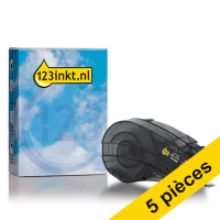 Offre : 5x marque 123encre remplace Brady M21-375-499 ruban tissu de nylon 9,53 mm x 4,88 m - noir sur blanc 650835