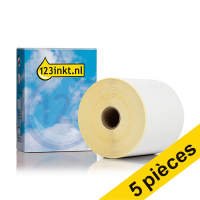Offre : 5x marque 123encre remplace Brother BDE-1J000102-102 étiquette linerless thermique 102 mm x 56,4 m 650846