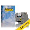 Offre : 5xv Marque 123encre remplace Brother TZe-261 ruban 36 mm - noir sur blanc 653076 - 1
