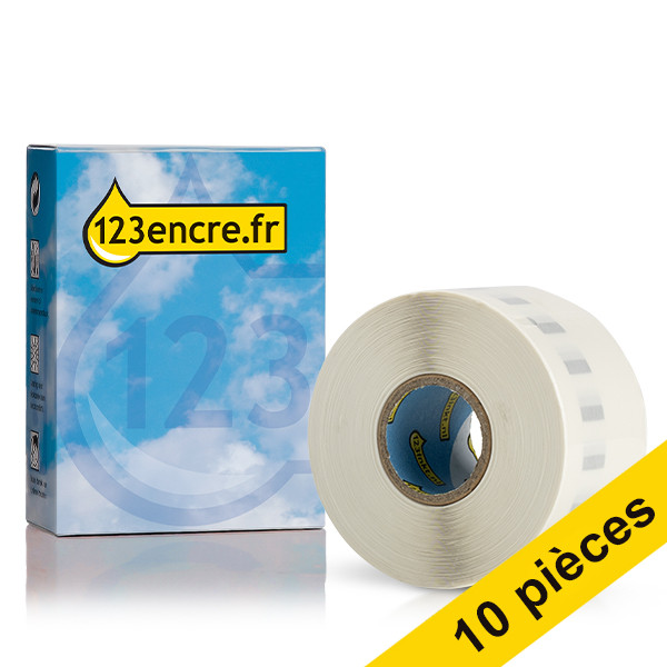 Offre : 10x étiquettes d'adresse larges transparentes Dymo S0722410/99013 (marque 123encre) nouvelle version 650892 - 1